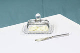2Pc Rect Ball Rim Covered Dish-4.5"L-961