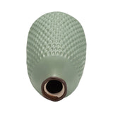 Decorative Vase -  Green Ceramic Bottle Dimpled Texture,16in
