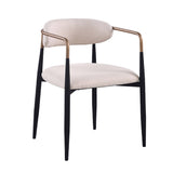 Nean Dining Side Chair Set of 2, Arms, Cushions