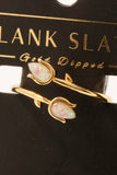 Gold Dipped Rhinestone Tulip Ring
