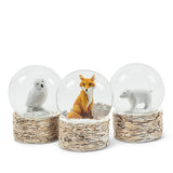 Abbott - Mini Animal Snow Globe-3 Assorted-1.75" H