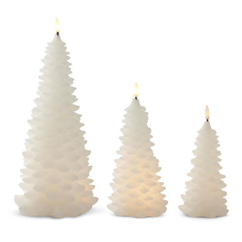 White LED Christmas Tree Candles (3 Sizes)