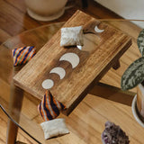 Indukala Moon Phase Cornhole Table Game - Handcrafted Wood