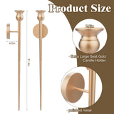 Set of 2 31.5" Vintage Candle Wall Sconces