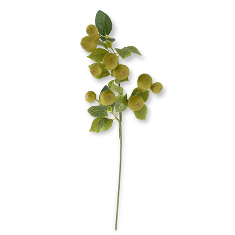 31 Inch Green Speckled Pear Stem