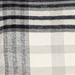 Arlen 14x14 Plaid Throw Pillow Black Cotton, Fall Decor