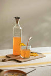 Drink More Glass Water Bottle with Ceramic Stopper