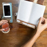 Puri Beach Book Stand Tablet Holder,Reclaimed Wood,Assorted