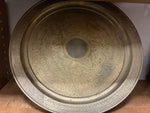 Gold plate wall art