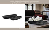 Black wooden bowls 2 sizes