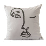 Womxn Embroidered Pillow Cover – Feminist Decor, Handcrafted