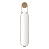 Antique Brass Oval Wall Mirror