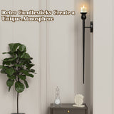 Set of 2 31.5" Vintage Candle Wall Sconces