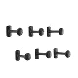 Black Cast Iron Nail Head Wall Hooks