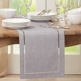 Laser-Cut Hemstitch Runner