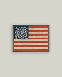 Rustic Flag Framed Antique Art