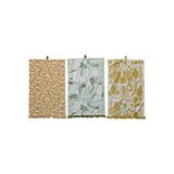 Cotton Printed Tea Towel w/ Fruit/Vegetables, Ruffle & Loop, 3 Styles ©