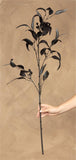 Stem - Black Gold Eucalyptus with Pods and Glitter (PK/12)