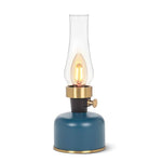 Lantern LED Lamp with Chimney-Black-10.5"H
