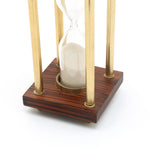 Decorative Aluminium Frame Sand Timer-Hourglass-4x4x8"