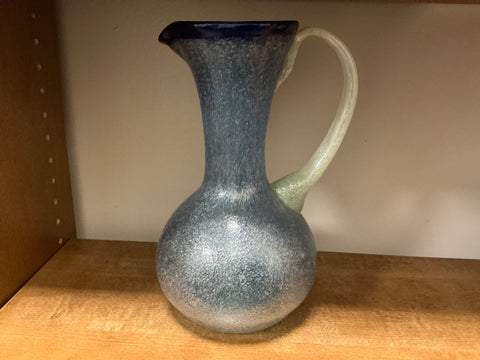 Recycled glass pitcher