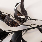 Stem - Black Gold Eucalyptus with Pods and Glitter (PK/12)