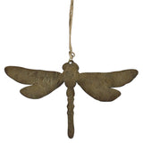 Dragonfly Ornament, Antique Gold