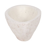White 10 in. Artisanal Terracotta Bowl