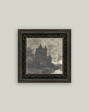 Haunted Chateau Framed Antique Art