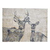 Deer And Fawn Wall Art Natural Paper Christmas