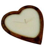 Sweet Heart Candle | Mango Wood