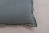 Linen Green Needled Cushion Cover