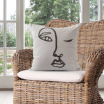 Womxn Embroidered Pillow Cover – Feminist Decor, Handcrafted