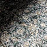 Quintessa Medallion Spill Proof Machine Washable Area Rug