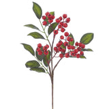 15" Faux Red Berry Pick