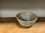 Textured pottery bowl