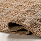 Arvin Olano Penni Checked Jute and Wool Area Rug