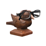 Sparrow Eyeglass Holder Stand - Handcrafted Indian Rosewood
