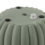 6/8 in. Sage Green Fluted Pottery Planters