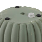 6/8 in. Sage Green Fluted Pottery Planters