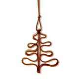 Leather Tree Christmas Ornament