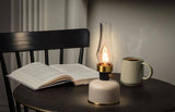Lantern LED Lamp with Chimney-Black-10.5"H