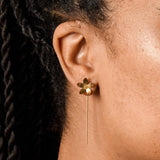 Malli Floral Threader Earrings