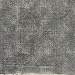 Willy Bordered Modern Rustic Throw Pillow, Gray/White