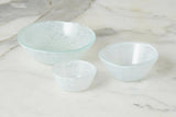 Glass Pinch Pots, Set of 6, Green Tones