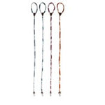6' Braided Cotton Rope & Leather Dog Leash w/ Metal Clasp, 4 Colors