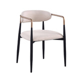 Nean Dining Side Chair Set of 2, Arms, Cushions