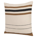 Transitional Hand-Woven Modern Striped Cotton Throw Pillow/cover only