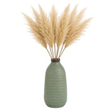 Decorative Vase -  Green Ceramic Bottle Dimpled Texture,16in