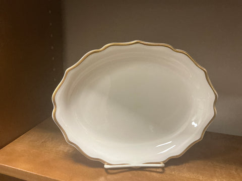Small platter gold trim (Syracuse china)